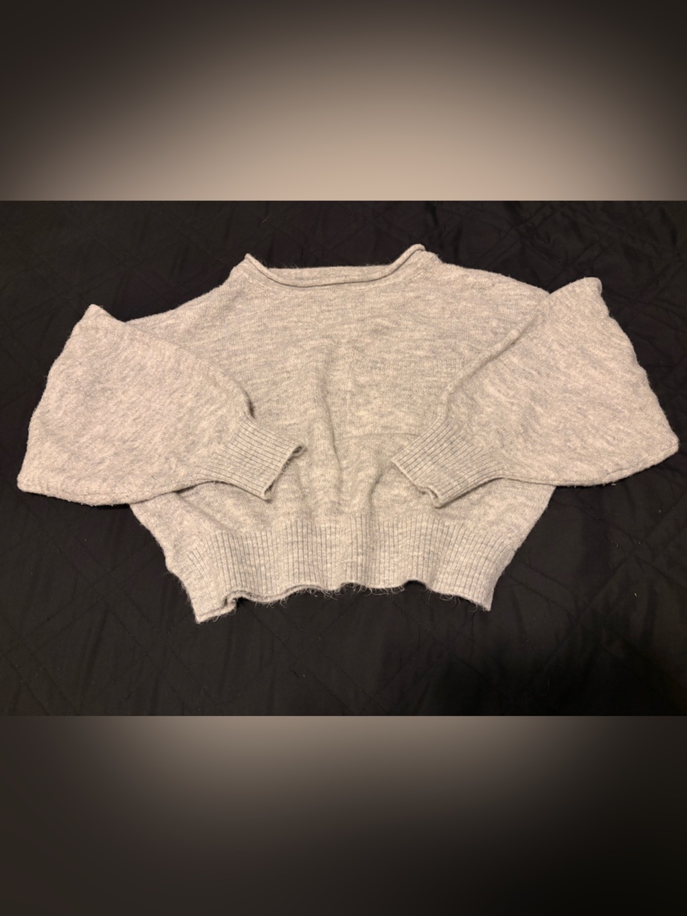 🩶 Sincerely Jules Soft Grey Cropped Sweater – XS